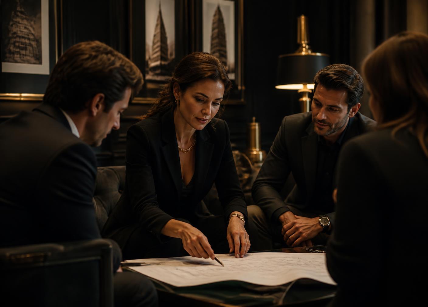 Marcela Fernandes em atendimento consultivo com sua equipe